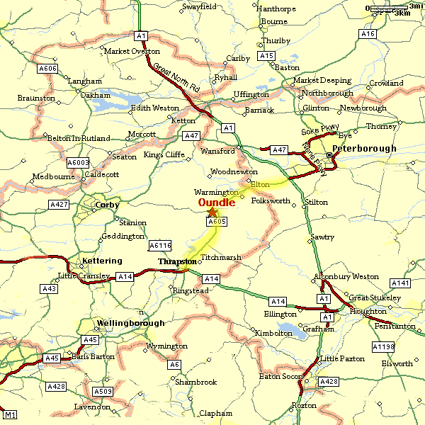 Northamptonshire Map