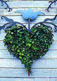 Topiary Ivy Heart Ornaments